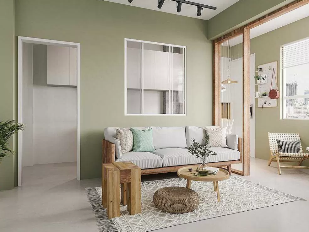 Vente-unique Divisória De Correr Aluminio Termolacado Branco 120X130 Cm - Ravena* Divisória De Ambiente