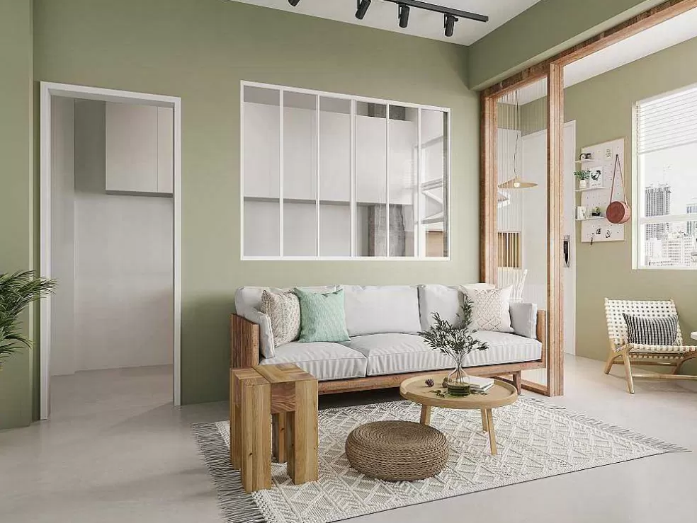 Vente-unique Divisória De Correr Aluminio Termolacado Branco 180X130 Cm - Ravena* Divisória De Ambiente