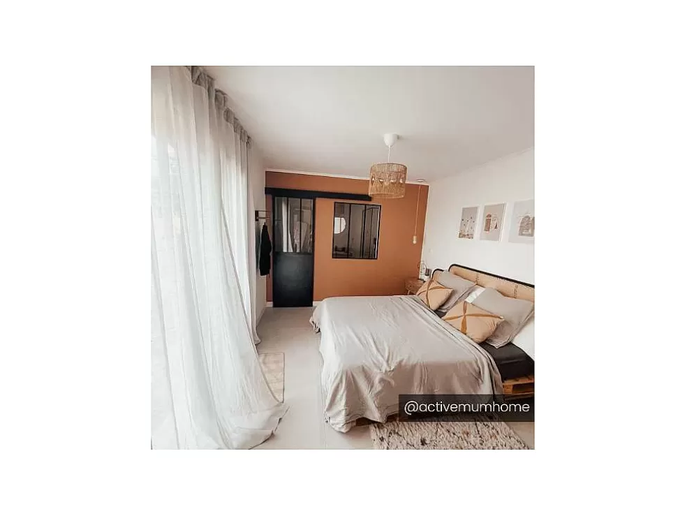 Vente-unique Divisória De Vidro Bayview Em Aluminio Termolacado Preto - 90X130 Cm* Divisória De Ambiente