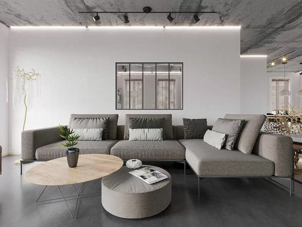 Vente-unique Divisória De Vidro Em Aluminio Termolacado Preto - 150X105 Cm - Bayview* Divisória De Ambiente