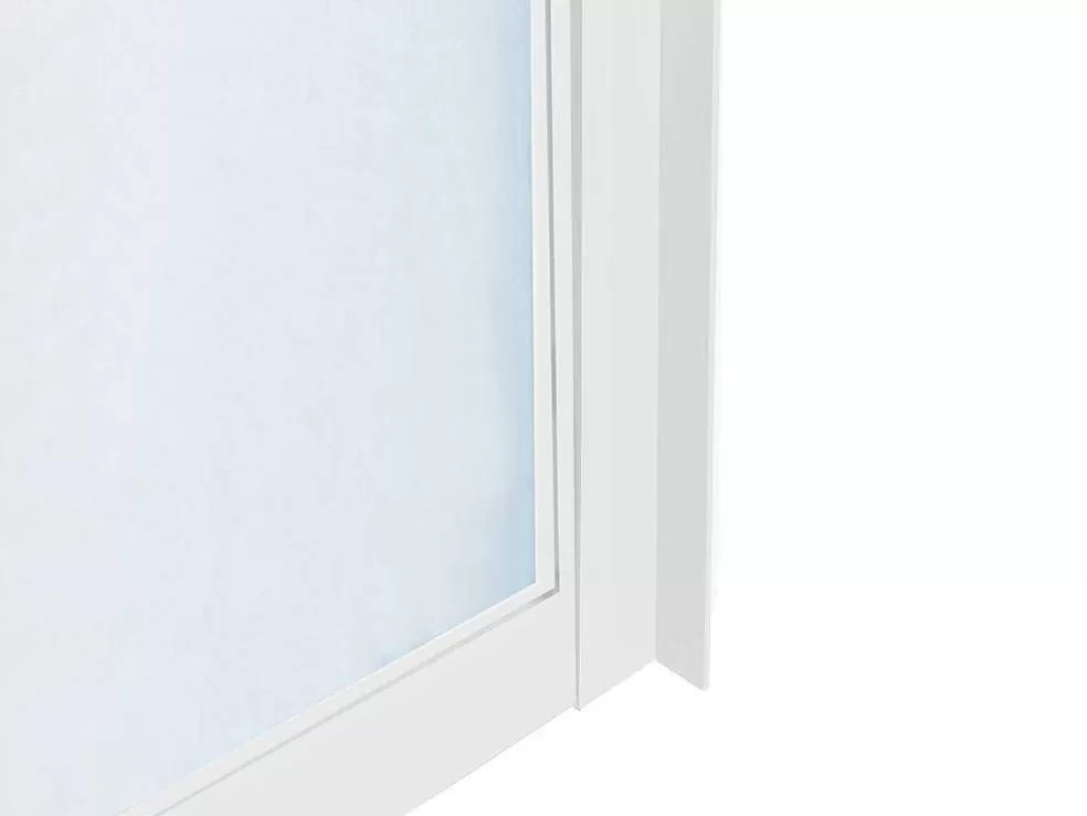 Vente-unique Divisória De Vidro Para Atelier Em Aluminio Termolacado 210X130 Cm Branco - Bayview* Divisória De Ambiente