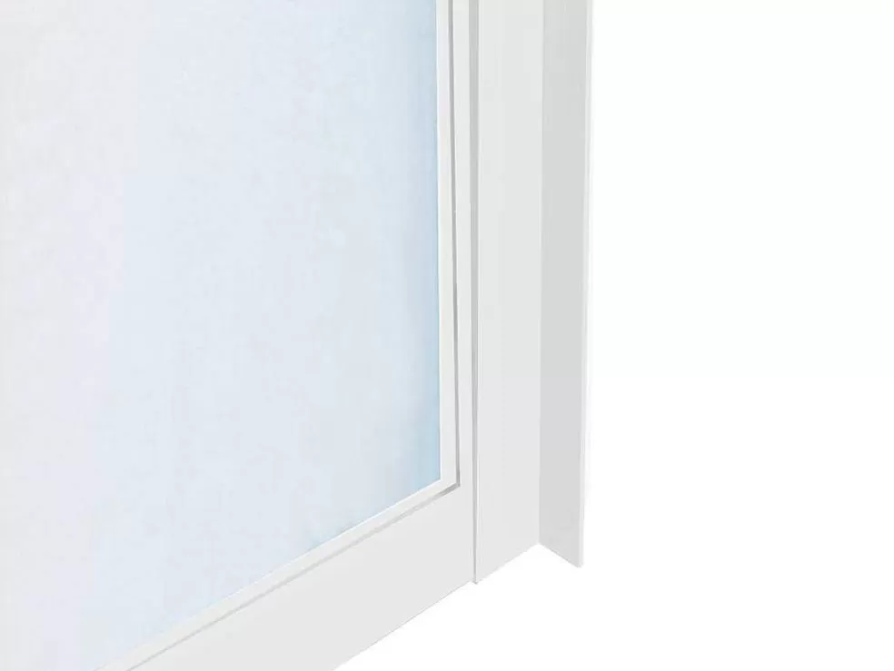 Vente-unique Divisória De Vidro Para Atelier Em Aluminio Termolacado 210X105 Cm Branco - Bayview* Divisória De Ambiente