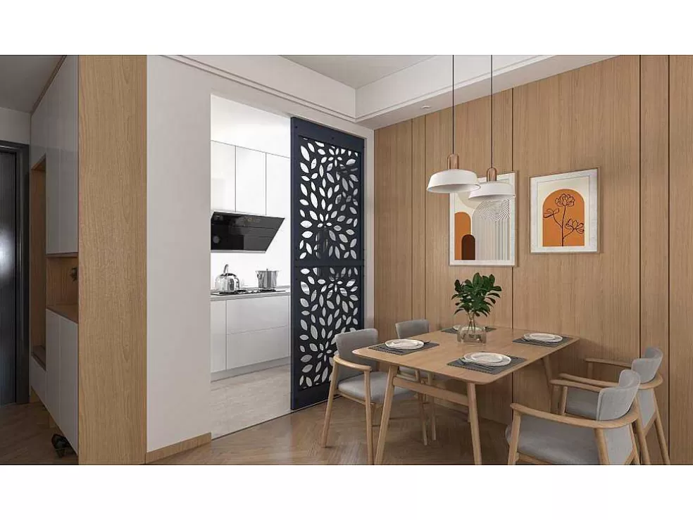 Vente-unique Divisória Em Aco Galvanizado L88 X A245 Cm Antracite Altura Ajustavel - Jaora* Divisória De Interior