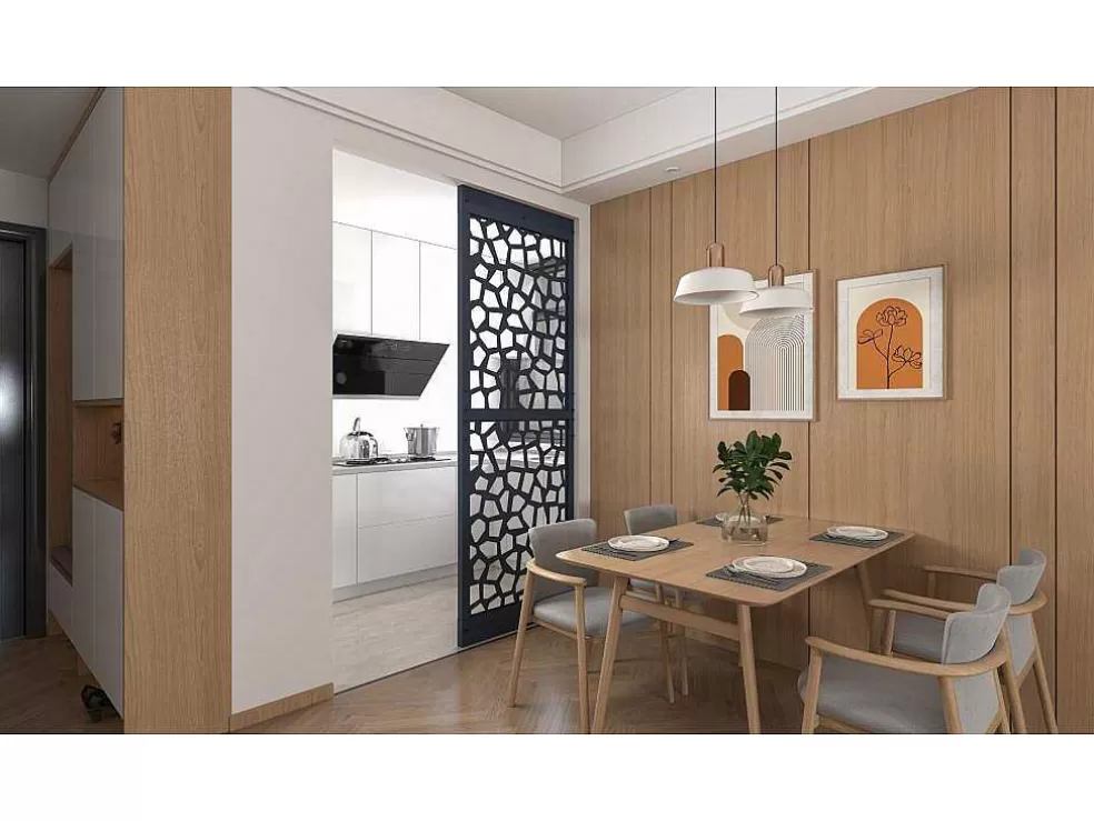 Vente-unique Divisória Em Aco Galvanizado L88 X A245 Cm Antracite Altura Ajustavel - Laduna* Divisória De Interior