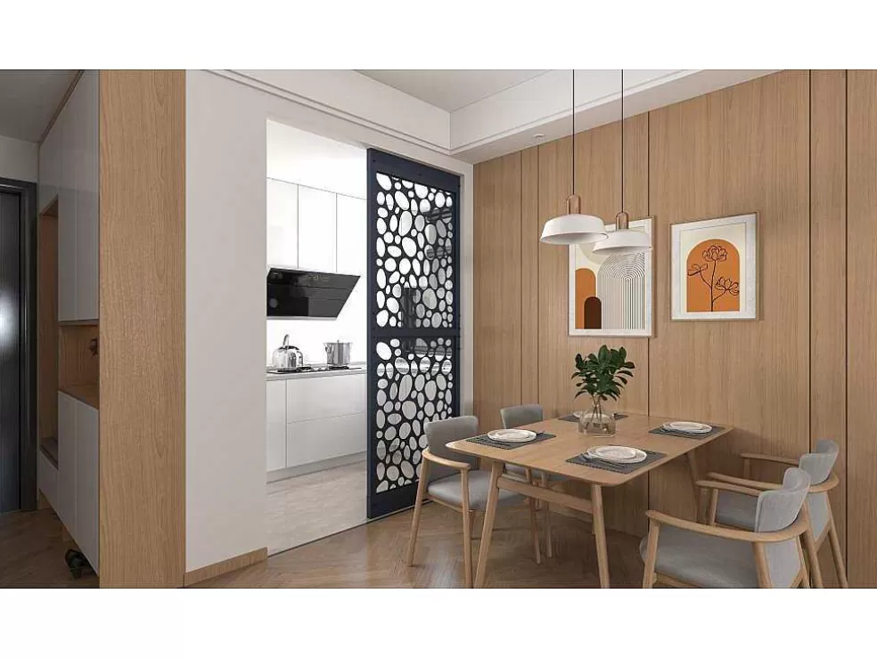 Vente-unique Divisória Em Aco Galvanizado L88 X A245 Cm Antracite Altura Ajustavel - Tirodi* Divisória De Interior