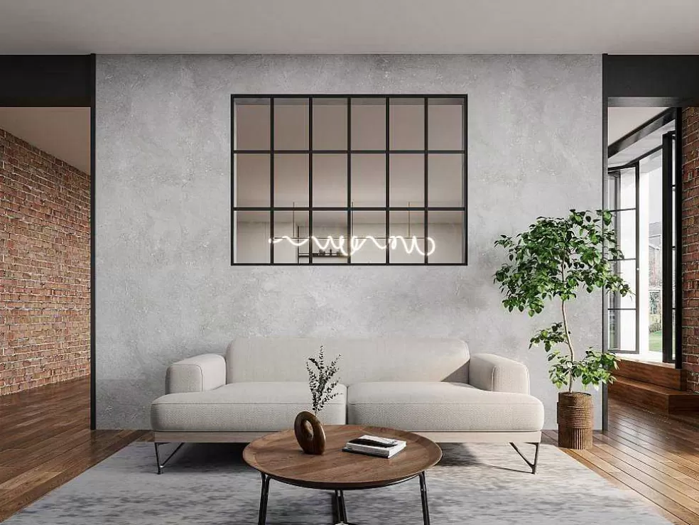 Vente-unique Divisória Estilo Estufa Aluminio Termolacado, 180X130 Cm, Preto - Oransa* Divisória De Ambiente