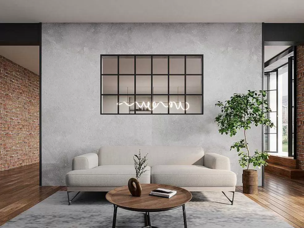 Vente-unique Divisória Estilo Estufa Aluminio Termolacado 180X105 Cm, Preto - Oransa* Divisória De Ambiente
