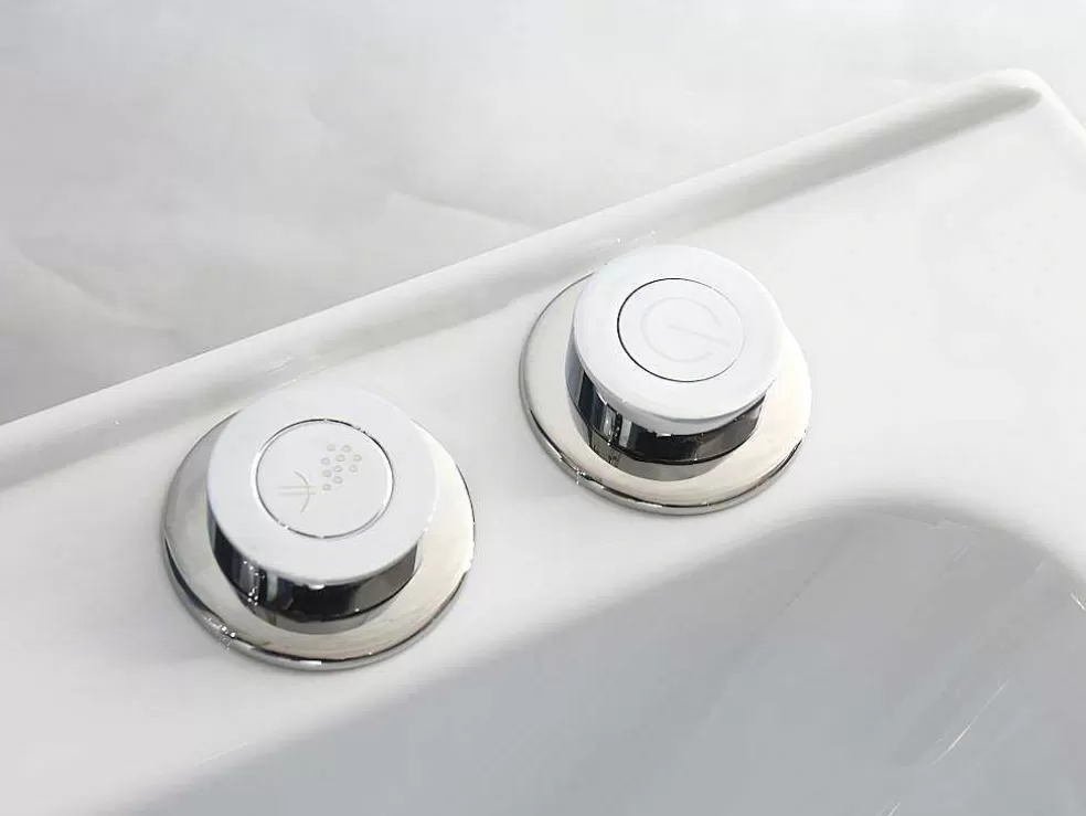 Shower & Design Duche/Banheira Hidromassagem Daria Em Acrilico Reforcado Vidro Cinza Escuro - 75*150*215 Cm - 30 Microjatos E 6 Grandes Jatos* Cabine De Duche