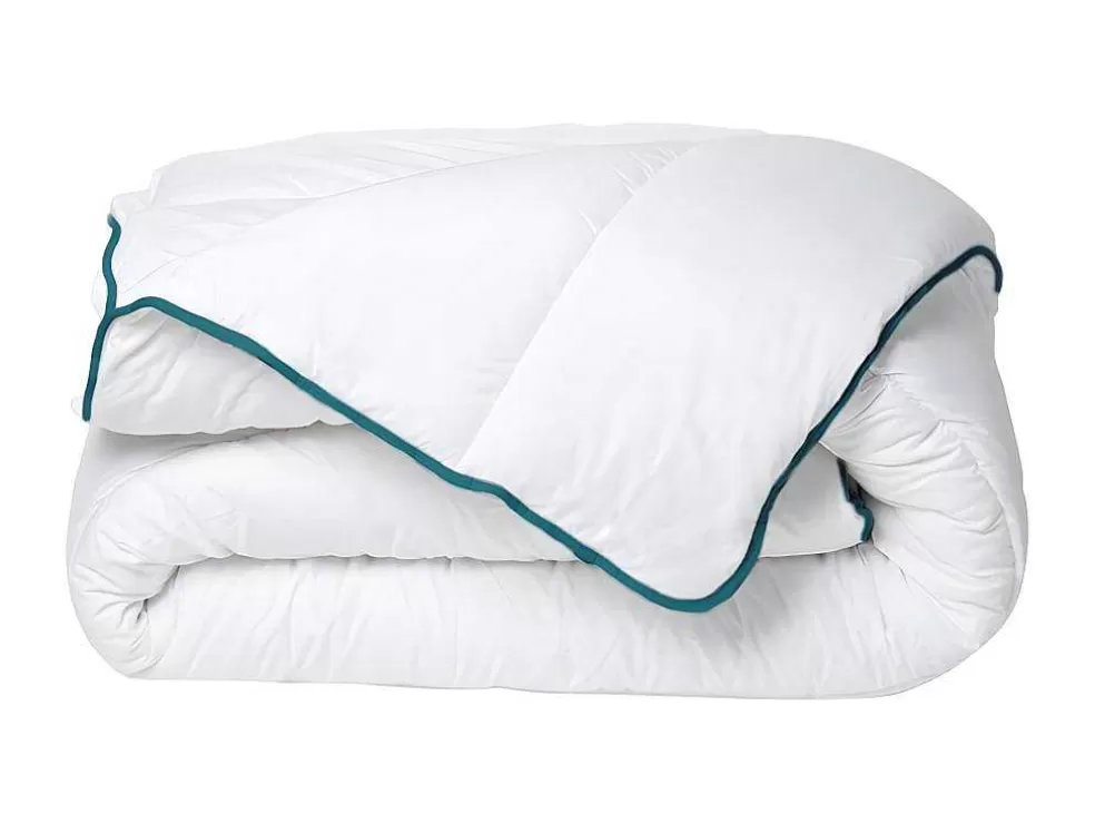 DREAMEA Edredão Quente Reciclado Da Em Microfibra De 240 X 260 Cm - 350 G/M Com Borda Azul - Rosa* Edredão