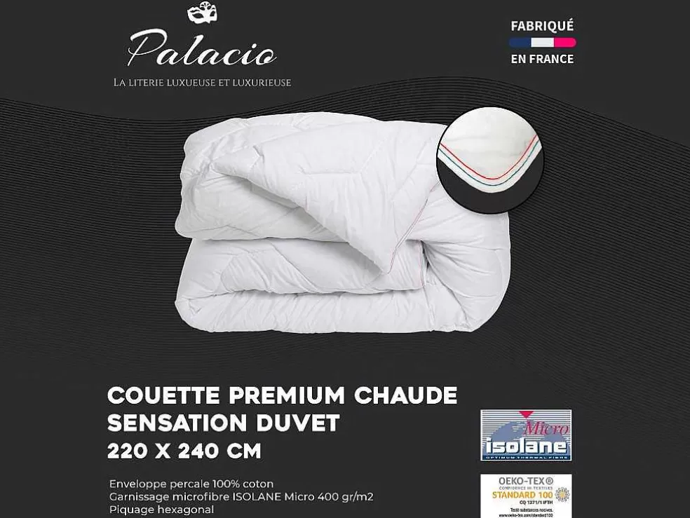 Palacio Edredão Sensacao Penas Em Percal De Algodao 91 Fios/Cm 220 X 240 Cm 400 G/M Branco - Auxence* Edredão