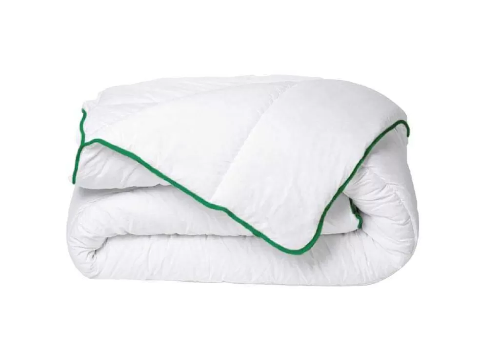 DREAMEA Edredão Temperado Tratamento Antiacaros Natural Da Em Microfibra 140X200 Cm, 300 G/ M Vies Verde - Azylia Ii* Edredão
