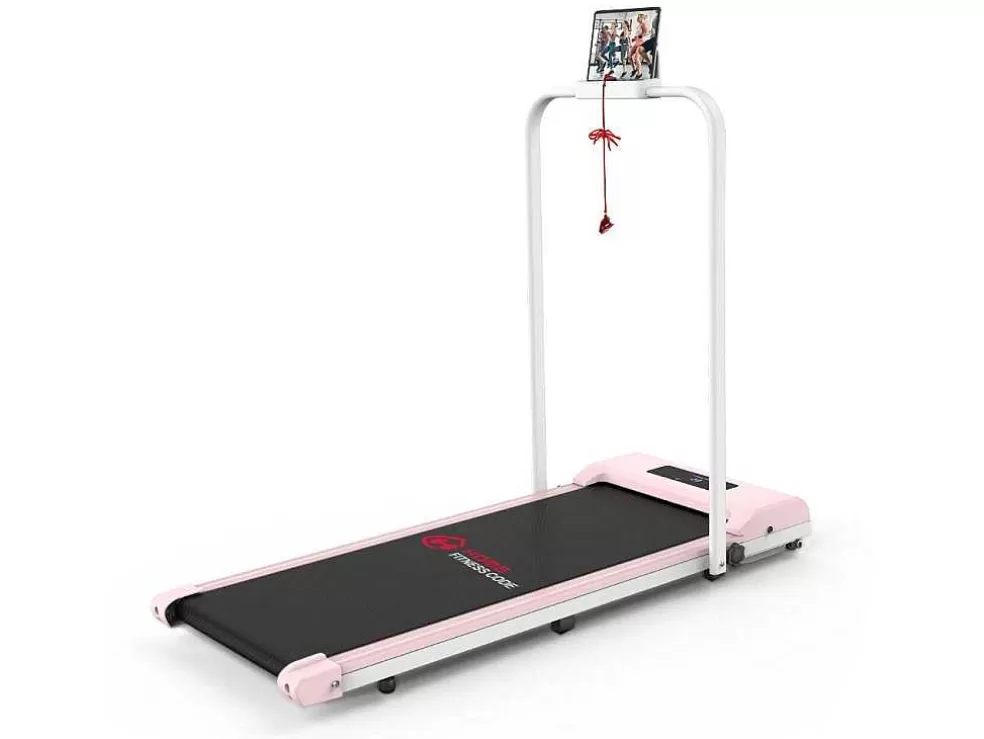 Vente-unique 2 Em 1 Esteira Dobravel Elétrica Com Quadro Reforcado Com Tela Lcd Para O Escritório Em Casa* Fitness