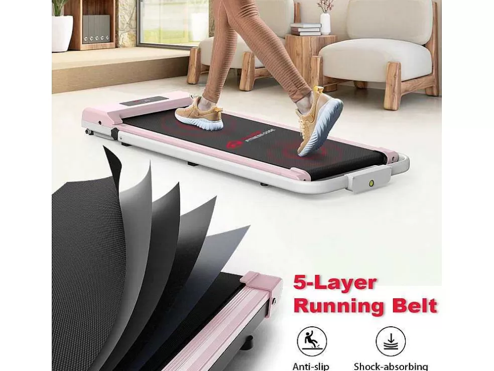 Vente-unique 2 Em 1 Esteira Dobravel Elétrica Com Quadro Reforcado Com Tela Lcd Para O Escritório Em Casa* Fitness