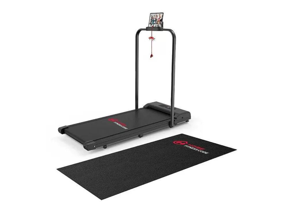 Vente-unique 2 Em 1 Esteira Dobravel Elétrica Com Quadro Reforcado Com Tela Lcd Para O Escritório Em Casa* Fitness