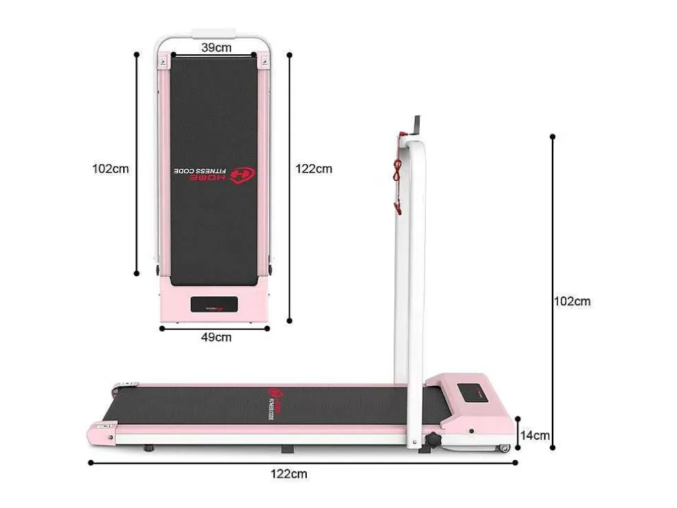 Vente-unique 2 Em 1 Esteira Dobravel Elétrica Com Quadro Reforcado Com Tela Lcd Para O Escritório Em Casa* Fitness