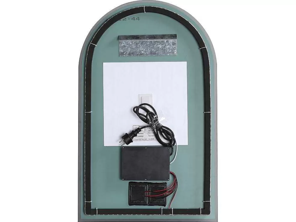OZAIA Espelho De Casa De Banho Em Arco Antiembaciamento Com Leds, L50 X A80 Cm - Arcadi* Acessórios De Casa De Banho