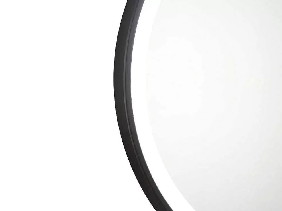 OZAIA Espelho De Casa De Banho Luminoso Redondo Preto Com Leds D. 80 Cm - Numea* Acessórios De Casa De Banho