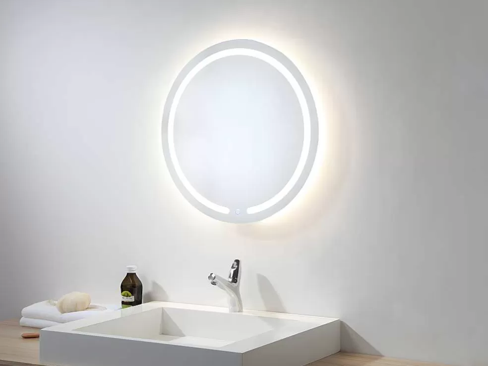 OZAIA Espelho De Casa De Banho Redondo E Com Leds Nerea - C 60 X A 60 Cm* Acessórios De Casa De Banho