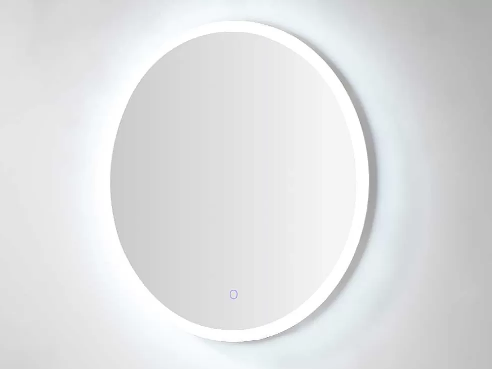 OZAIA Espelho De Casa De Banho Redondo E Iluminação Com Leds Daniela - C 60 X A 60 Cm* Acessórios De Casa De Banho