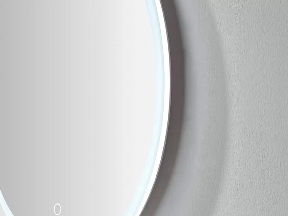 OZAIA Espelho De Casa De Banho Redondo E Iluminação Com Leds Daniela - C 60 X A 60 Cm* Acessórios De Casa De Banho