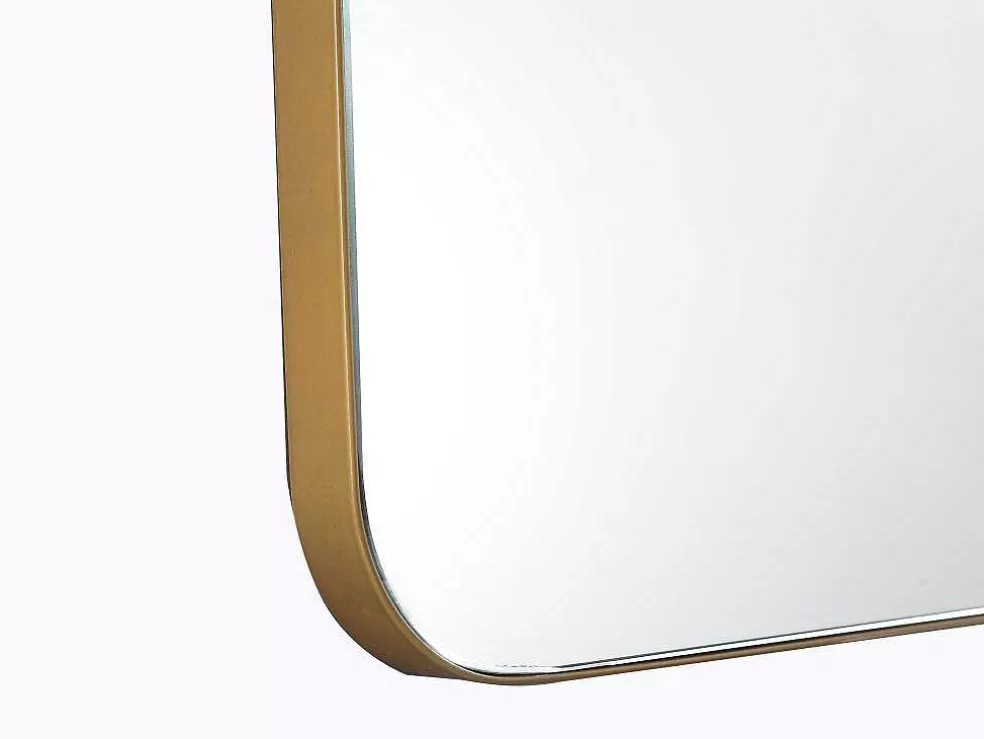 OZAIA Espelho De Casa De Banho Retangular Contorno Dourado 50X80 Cm - Demetria* Acessórios De Casa De Banho