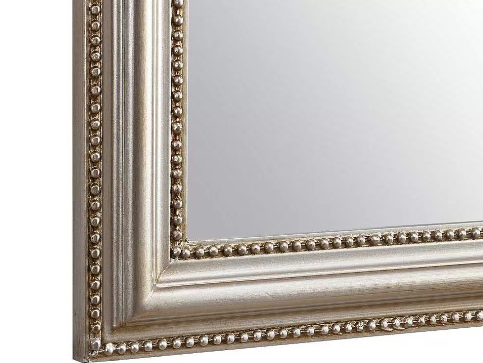 OZAIA Espelho Estilo Vintage Em Madeira De Paulownia C. 80 X A. 110 Cm Cor Champanhe - Heloise* Promoções Decoração
