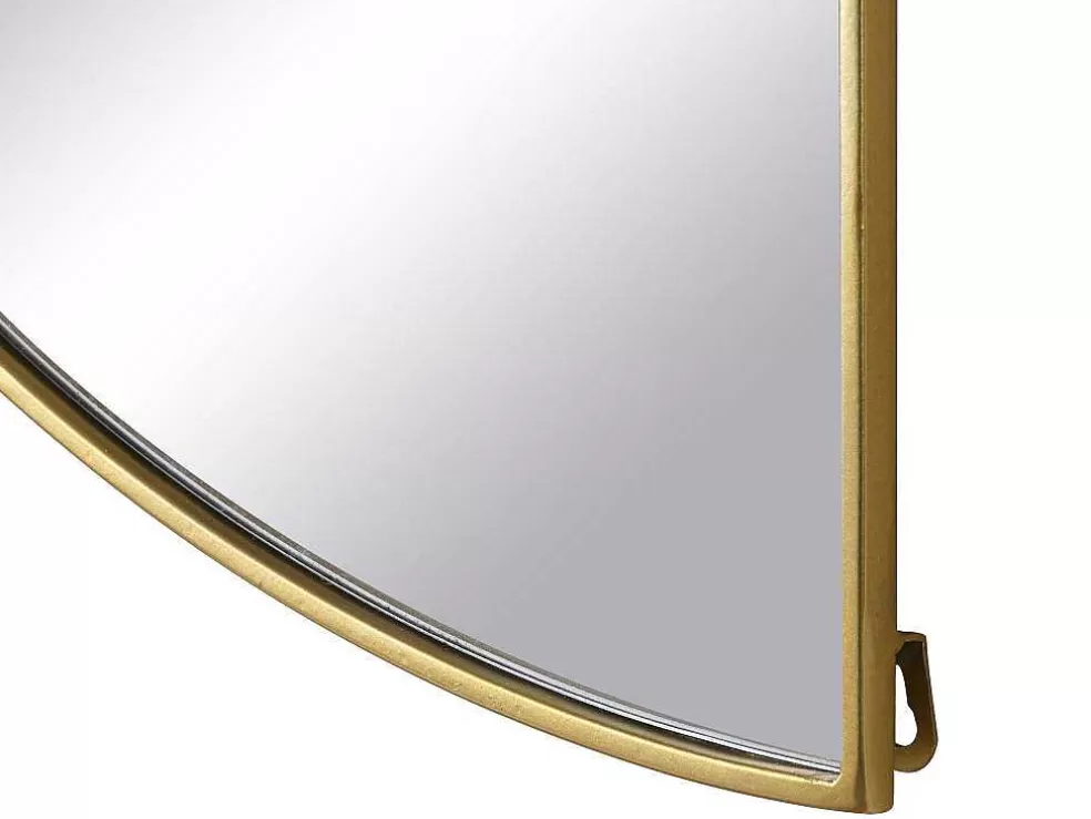 OZAIA Espelho Semicirculo Design Em Metal C50 X A100 Cm Dourado - Gavra* Promoções Decoração