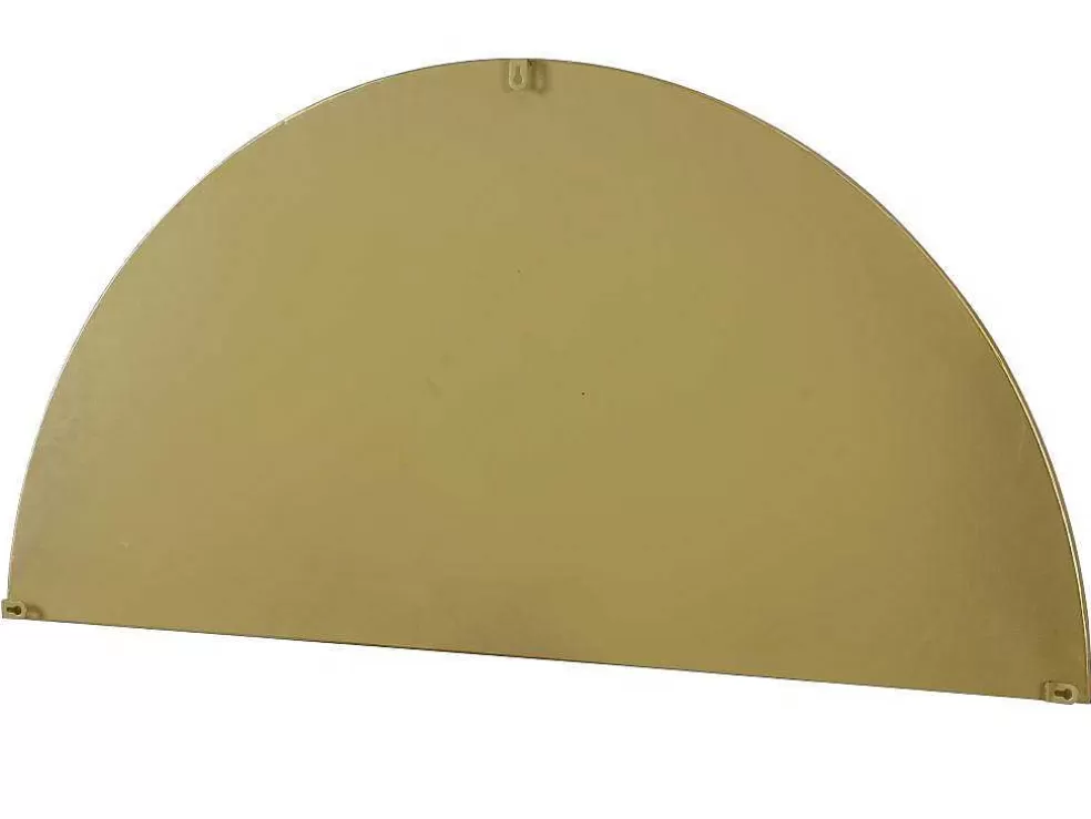 OZAIA Espelho Semicirculo Design Em Metal C50 X A100 Cm Dourado - Gavra* Promoções Decoração