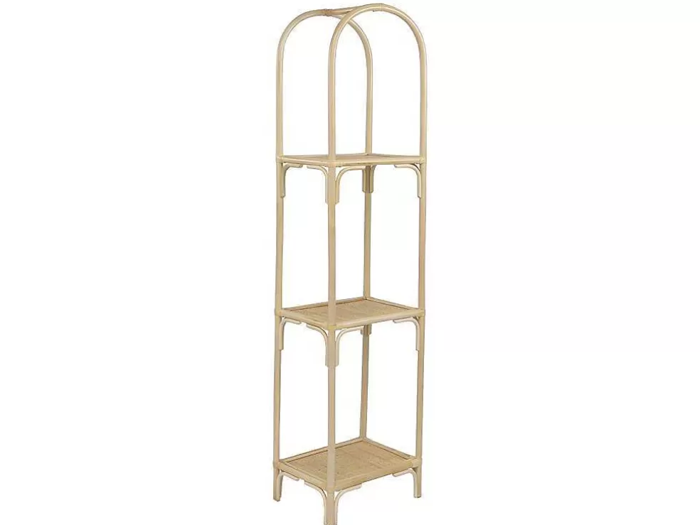 Vente-unique Estante Com 3 Prateleiras Em Rotim Cor Natural - Maiori* Biblioteca, Vitrina, Estante
