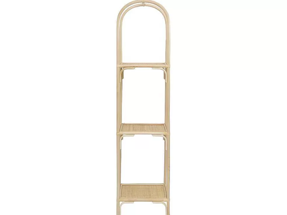 Vente-unique Estante Com 3 Prateleiras Em Rotim Cor Natural - Maiori* Biblioteca, Vitrina, Estante