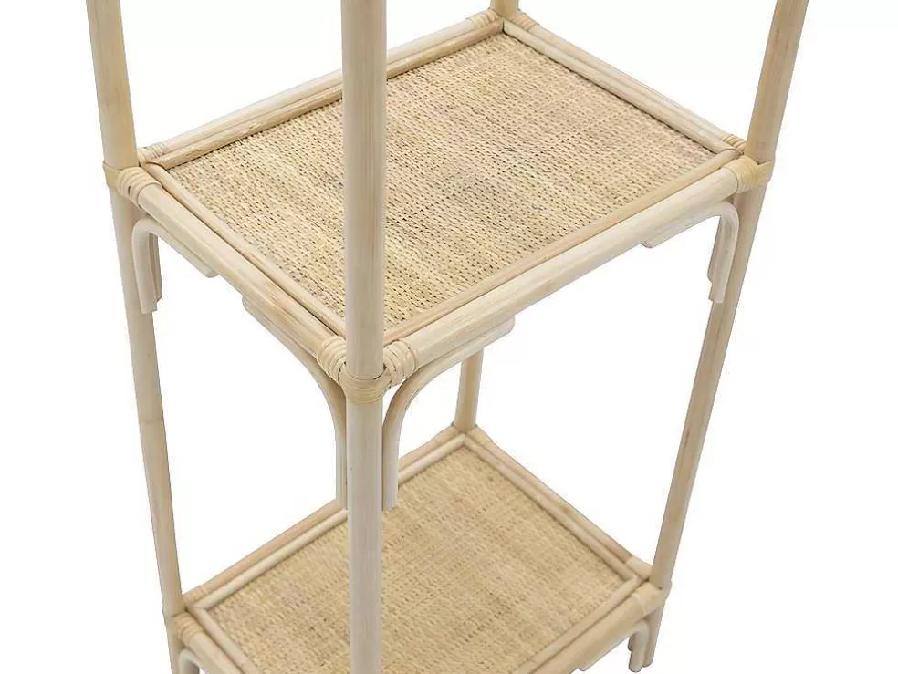 Vente-unique Estante Com 3 Prateleiras Em Rotim Cor Natural - Maiori* Biblioteca, Vitrina, Estante