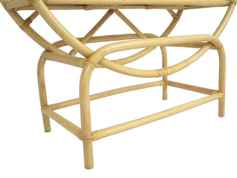Vente-unique Estante Com 3 Prateleiras Em Rotim E Bambu Cor Natural - Setha* Biblioteca, Vitrina, Estante
