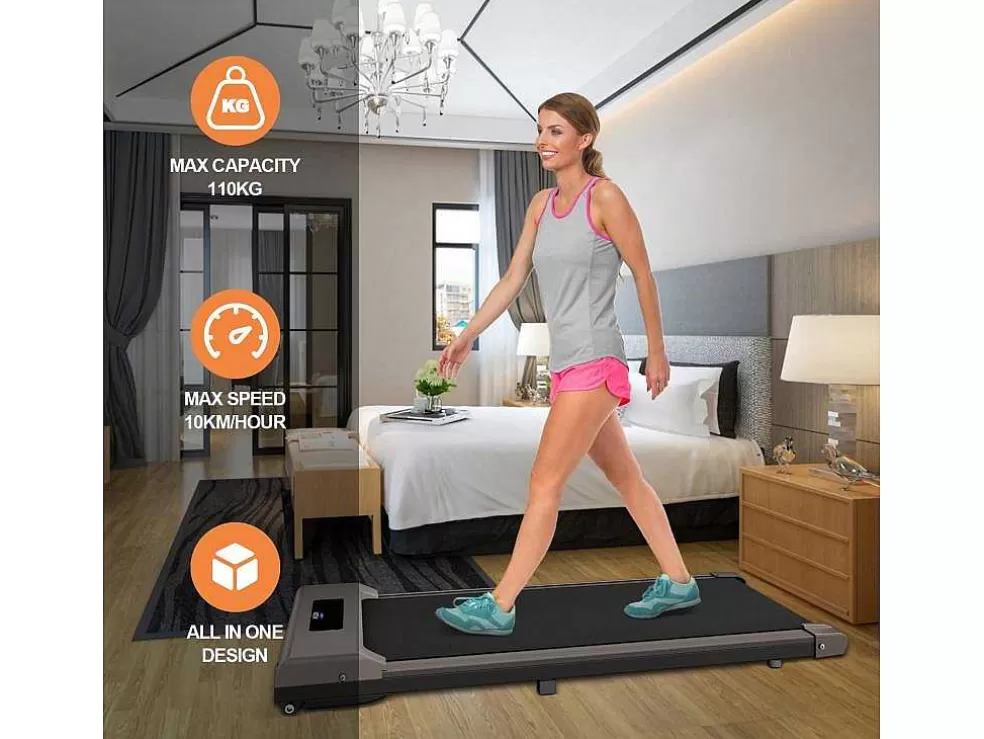 Vente-unique Esteira Elétrica Com Exibicao De Lcd Para Exercicios De Escritório Em Casa* Fitness