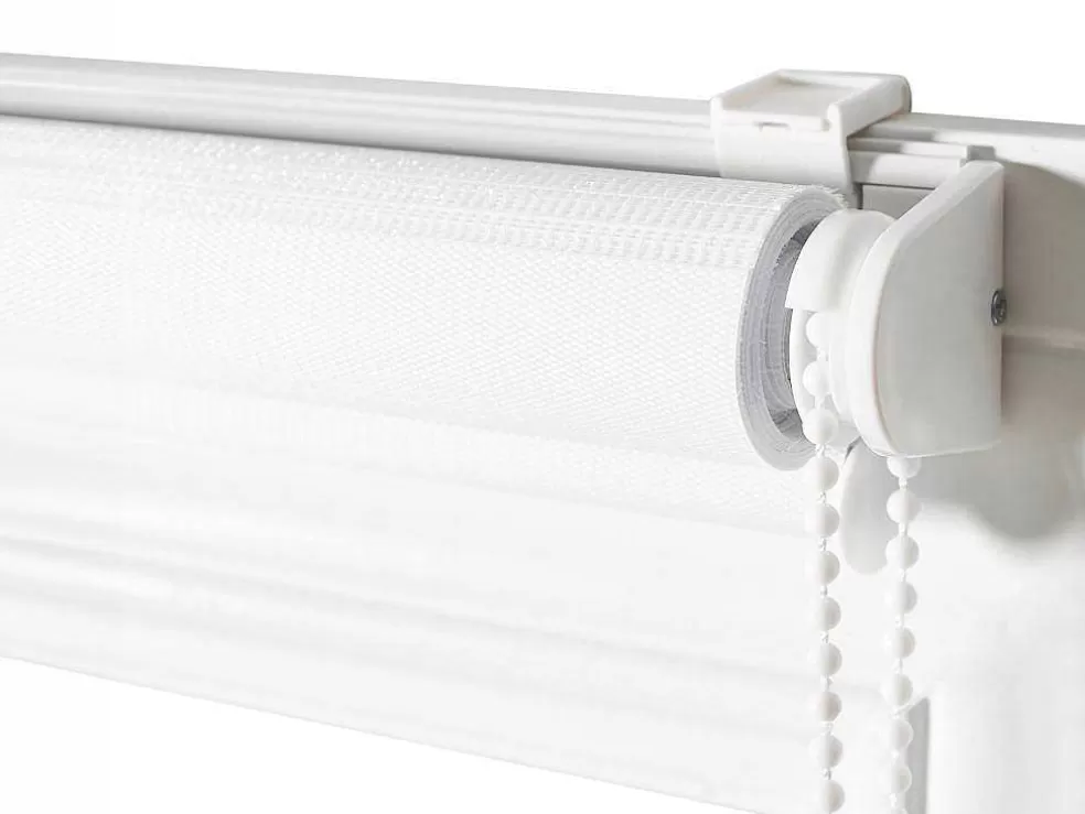 Vente-unique Estore Enrolador Dia/Noite Em Poliester - 60 X 180 Cm - Branco - Barili* Persianas De Interior