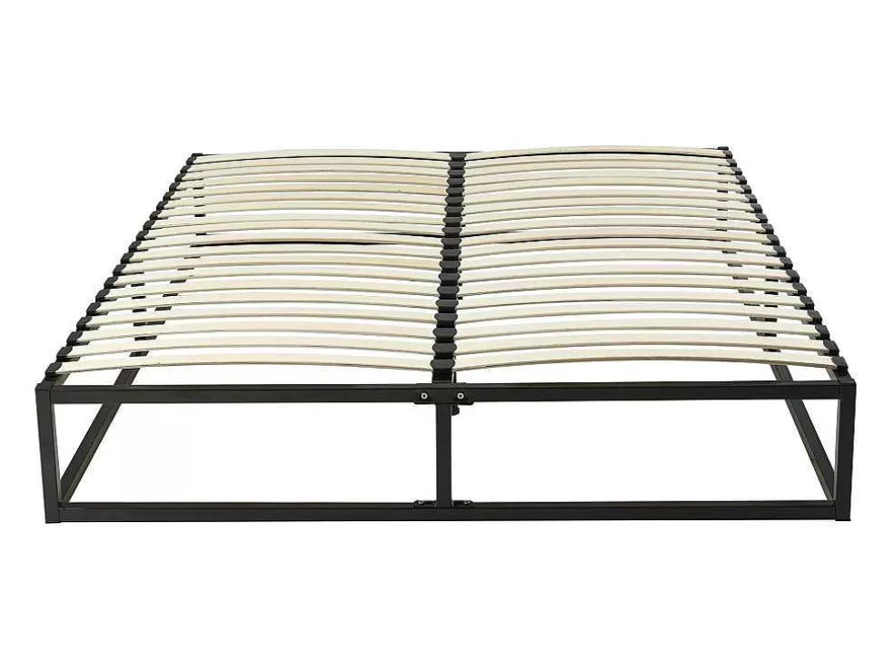 Ysmée Estrado Com Estrutura De Ripas Em Metal 140X190 Cm, 2X19 Ripas Preto - Rammus Da Ysmee* Sommier