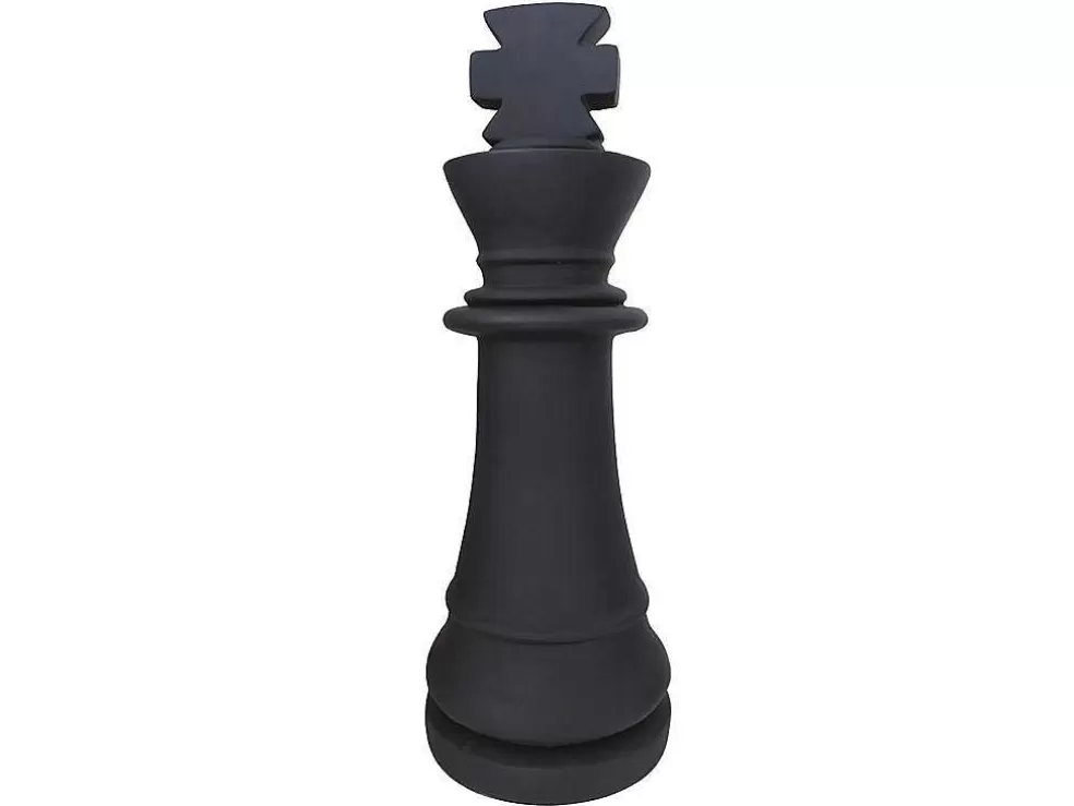 MYLIA Estátua Decorativa De Exterior Peca De Xadrez Rei Em Cimento De L. 24,5 X A. 68 Cm - Gambit* Decoração De Jardim