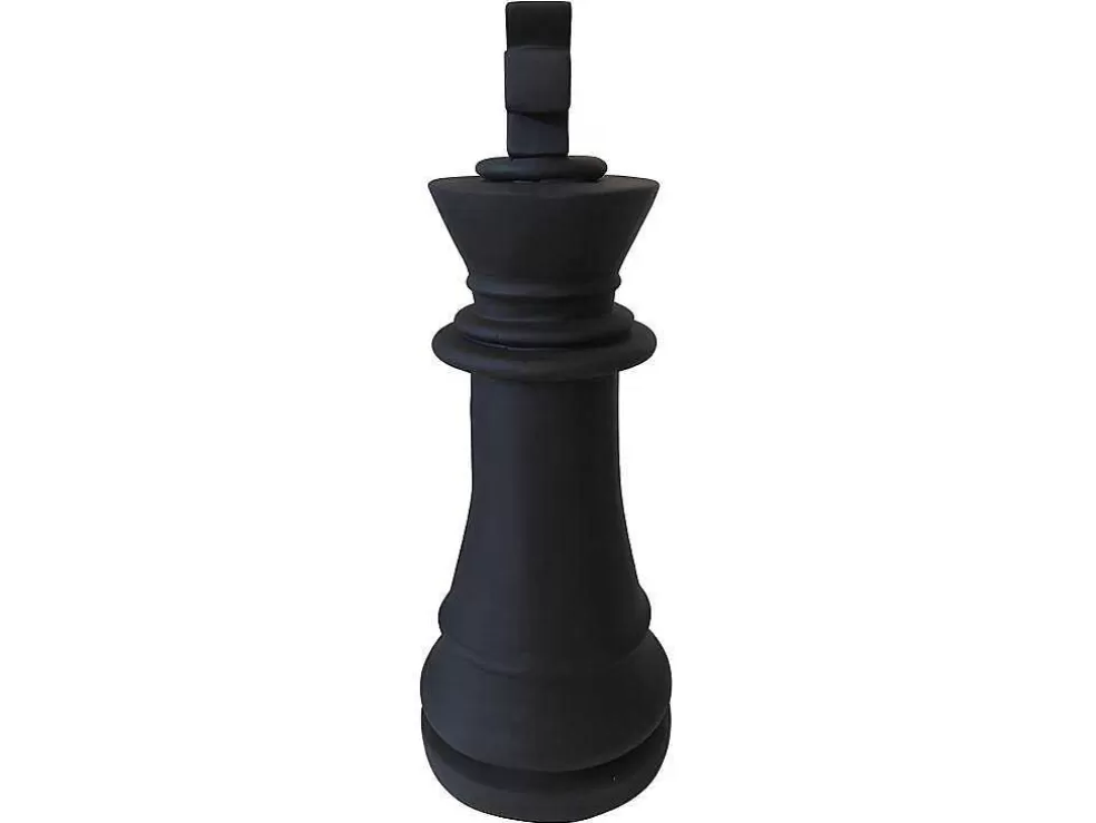 MYLIA Estátua Decorativa De Exterior Peca De Xadrez Rei Em Cimento De L. 24,5 X A. 68 Cm - Gambit* Decoração De Jardim