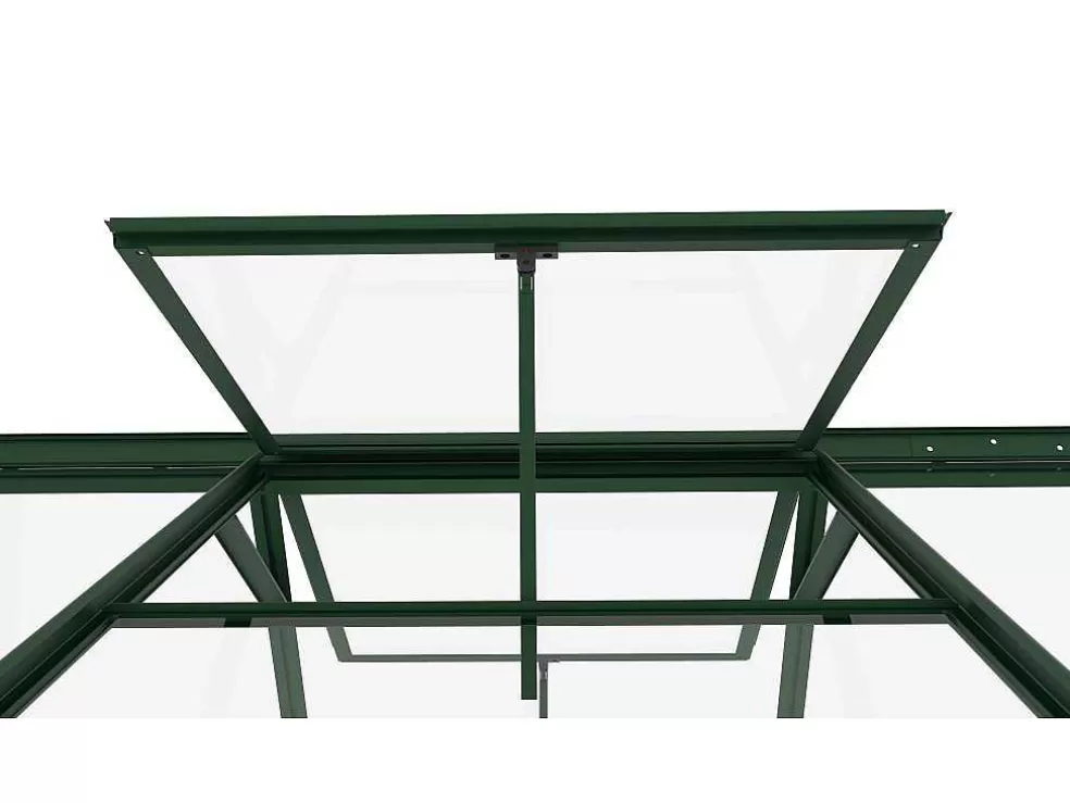 EXPERTLAND Estufa De Jardim Em Vidro Temperado 4 Mm Verde Kit De Ancoragem 9 M - Oteria* Estufas De Jardim