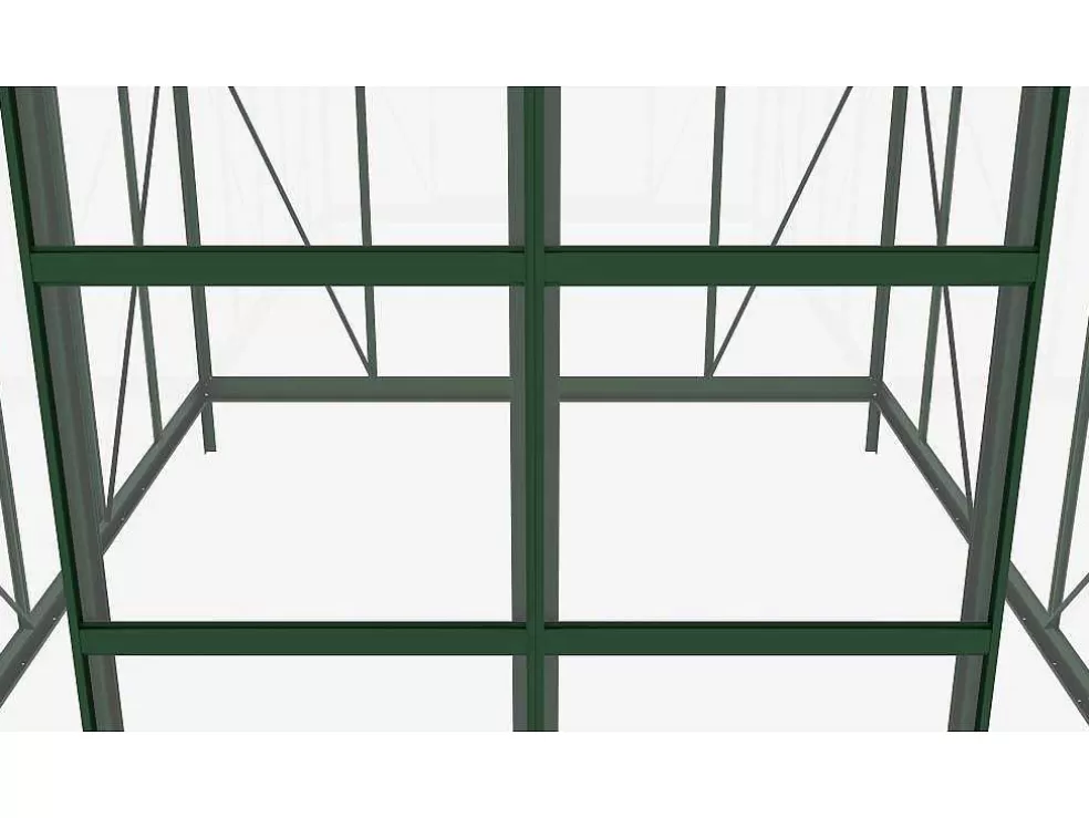 EXPERTLAND Estufa De Jardim Em Vidro Temperado 4 Mm Verde Kit De Ancoragem 9 M - Oteria* Estufas De Jardim