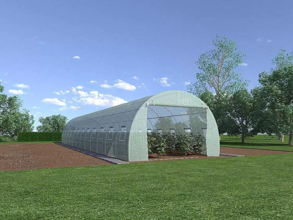 EXPERTLAND Estufa Em Tunel Ipomea 36M - Comp.1200 X Larg.300 X Alt.200 Cm* Estufas De Jardim