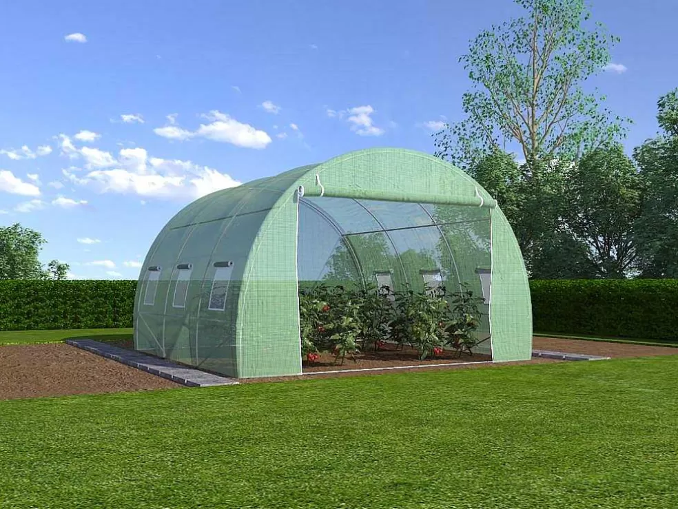 EXPERTLAND Estufa Em Tunel Ipomea 9M - Comp.300 X Larg.300 X Alt.200 Cm* Estufas De Jardim