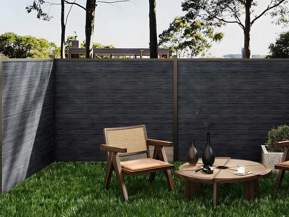 EXPERTLAND Extensao De Painel De Vedacao Em Composito Para Enterrar No Chao Enola A.180 Cm - Antracite* Canico E Cerca