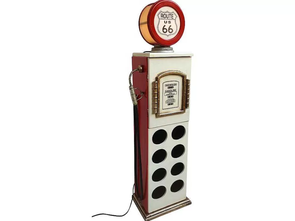 OZAIA Garrafeira Com Lampada Para 8 Garrafas De A.112 Cm Cor Branco Com Manipulo A Esquerda - Drive-In* Acessórios De Arrumação