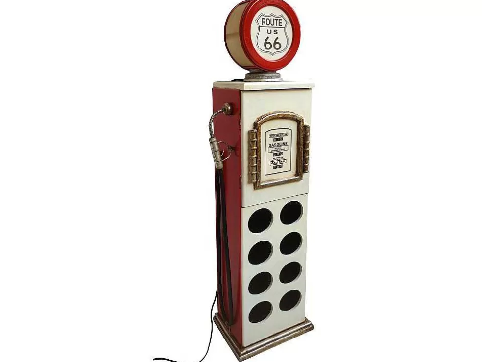 OZAIA Garrafeira Com Lampada Para 8 Garrafas De A.112 Cm Cor Branco Com Manipulo A Esquerda - Drive-In* Acessórios De Arrumação