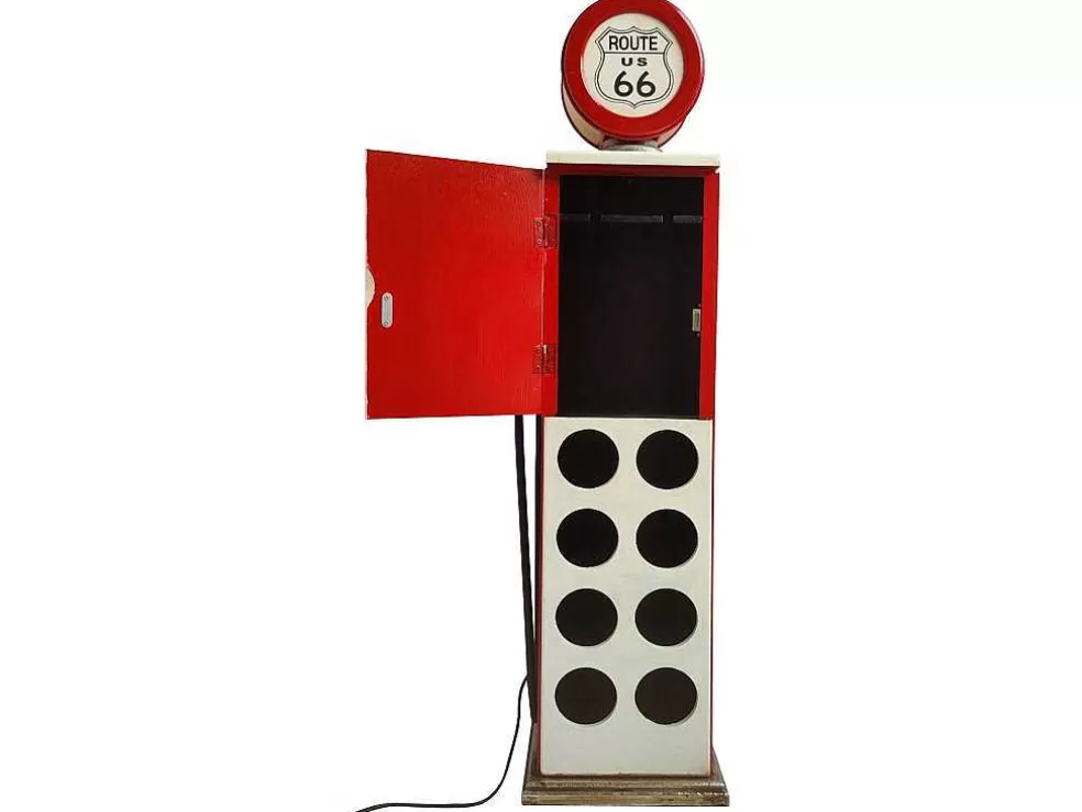 OZAIA Garrafeira Com Lampada Para 8 Garrafas De A.112 Cm Cor Branco Com Manipulo A Esquerda - Drive-In* Acessórios De Arrumação