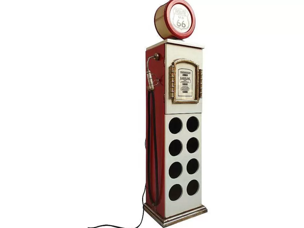 OZAIA Garrafeira Com Lampada Para 8 Garrafas De A.112 Cm Cor Branco Com Manipulo A Esquerda - Drive-In* Acessórios De Arrumação