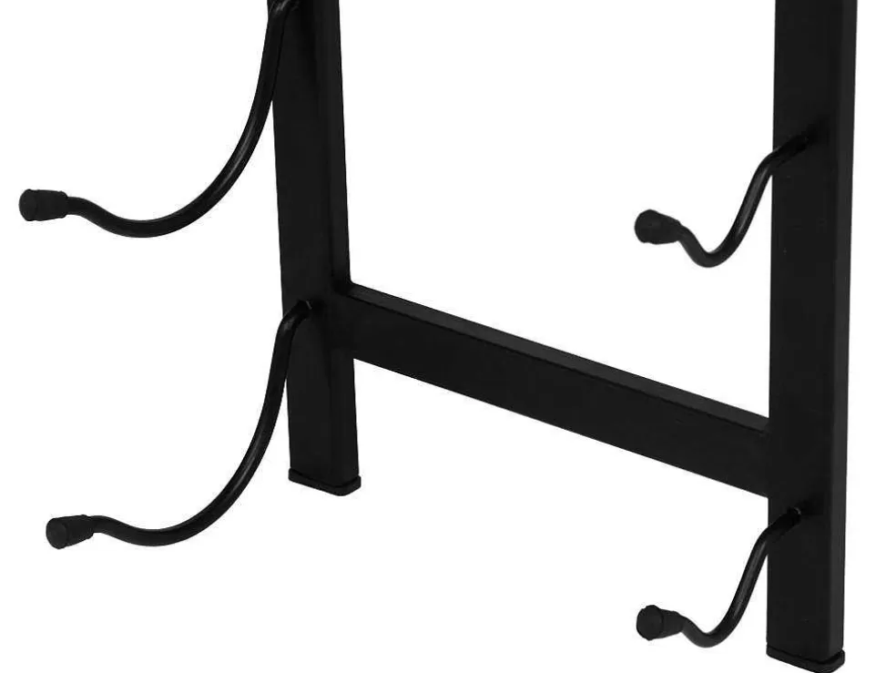 OZAIA Garrafeira De Parede, 9 Garrafas, L19 X A92 Cm Metal Preto - Routal* Acessórios De Arrumação