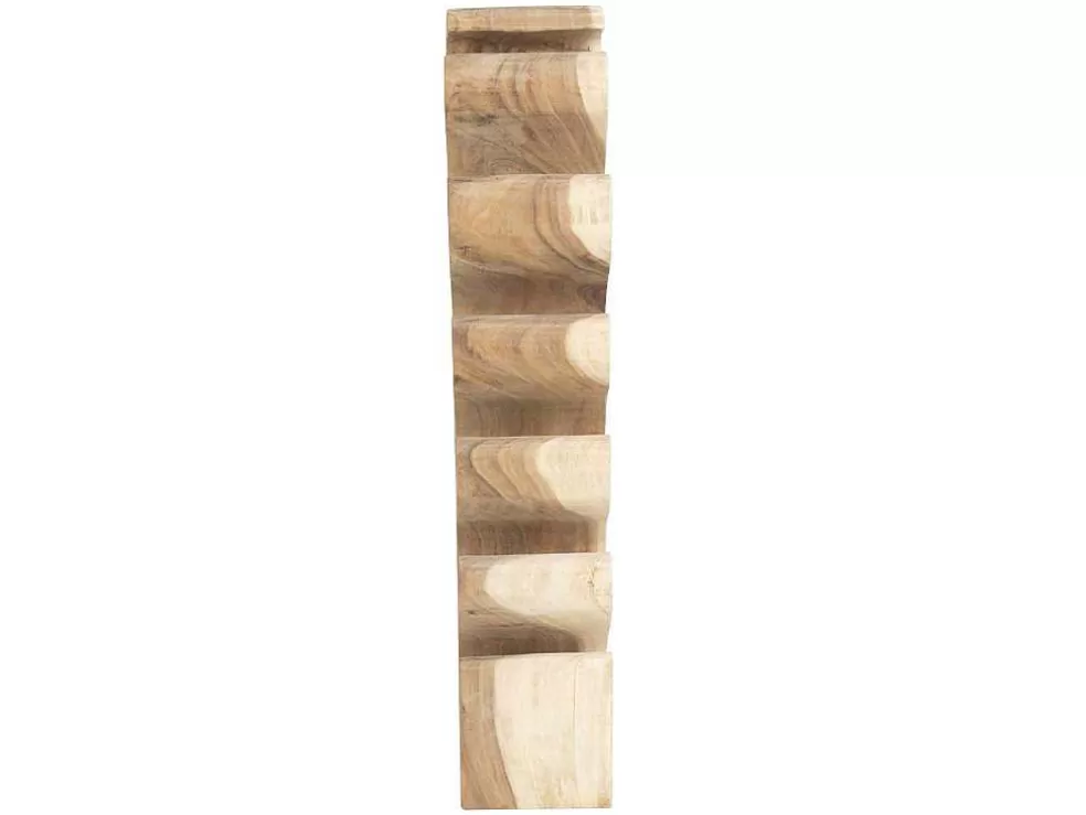 OZAIA Garrafeira Em Madeira De Suar Para 12 Garrafas De C. 28 X L. 19 X A. 100 Cm Cor Natural - Guimaras* Acessórios De Arrumação