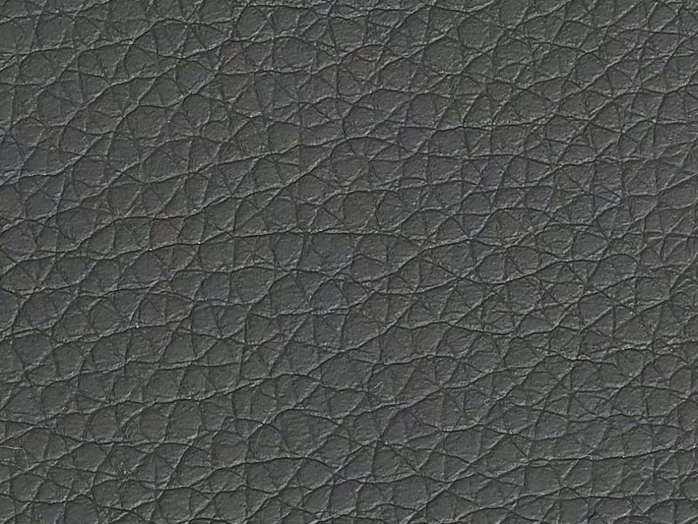 Vente-unique Grande Sofá Panorâmico 7 Lugares Em Pele Sintética Duas Cores: Cinzento E Branco - Scosy* Sofá