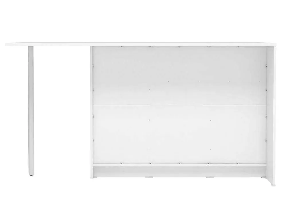 Vente-unique Ilha Central De Cozinha Com 2 Portas, 1 Gaveta E 2 Nichos, Branco - Tunori* Ilha De Cozinha